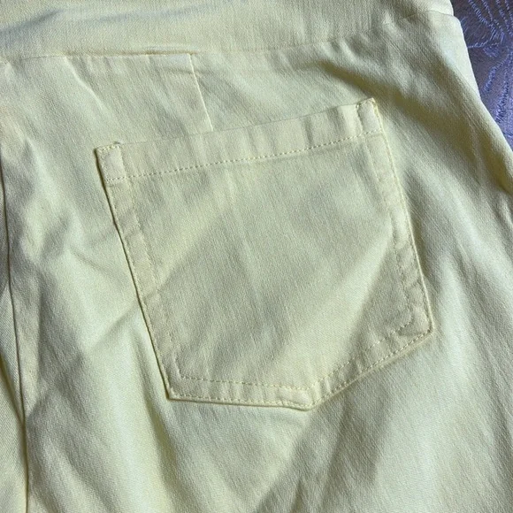 J. MCLAUGHLIN Yellow Pull-On Shorts 4